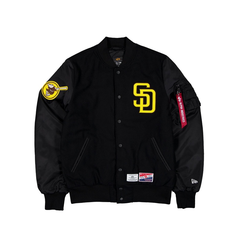 Alpha Industries x San Diego Padres MA-1 Wool Varsity Jacket S