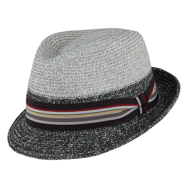 Bailey Hats Rokit Teardrop Trilby Hat – Light Grey S