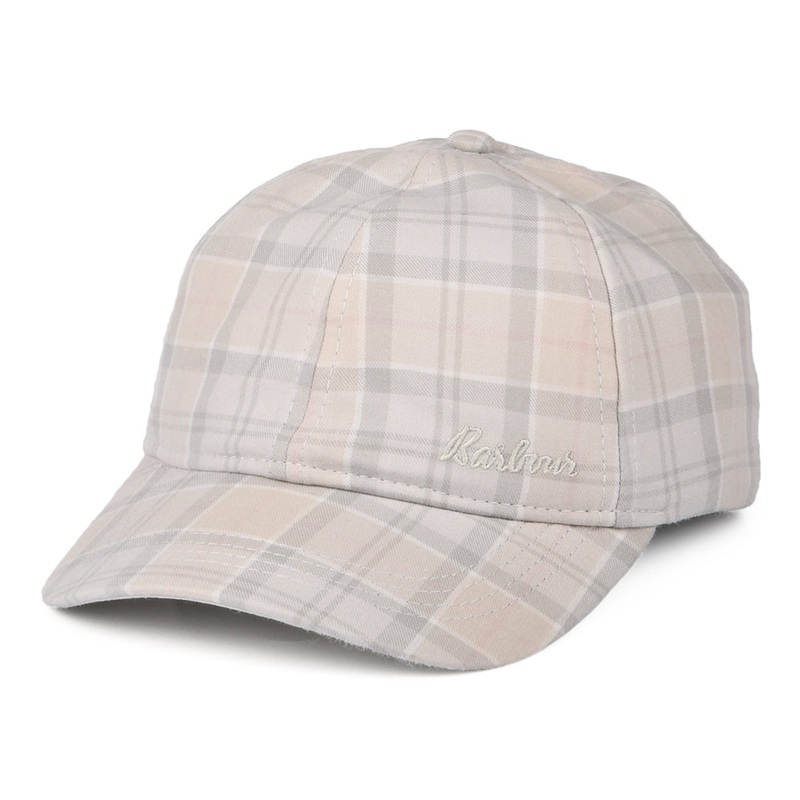 Barbour Hats Kids Alba Tartan Cotton Baseball Cap – Beige-Multi Kids Small/Medium