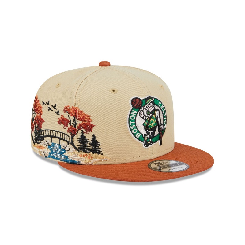 Boston Celtics Fall Landscape 9FIFTY Snapback Hat One Size