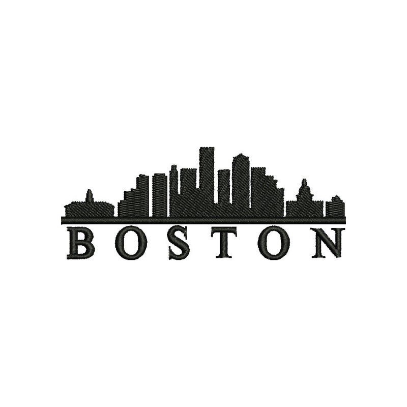 Boston Skyline Shape Default Title One Size