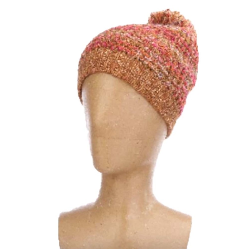 Cashmere Blend Pom Beanie – Scala Hats Rust OS