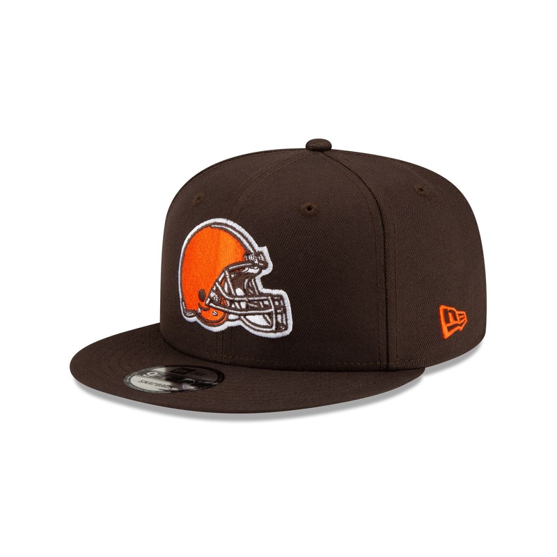 Cleveland Browns Basic Brown 9FIFTY Snapback Hat One Size