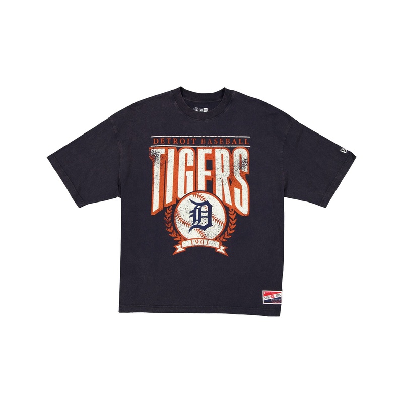Detroit Tigers Throwback Boxy T-Shirt S