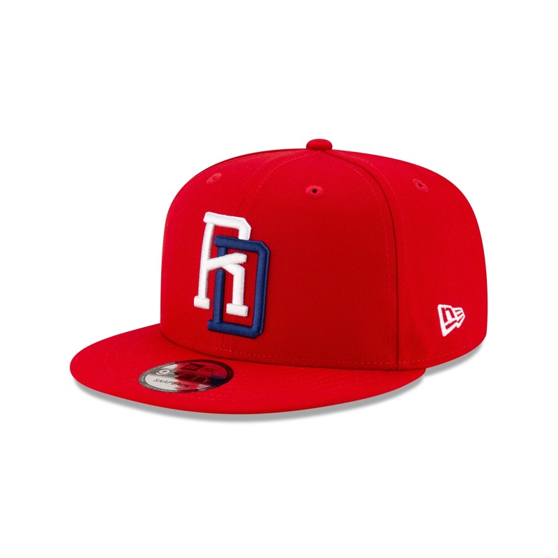 Dominican Republic Red 9FIFTY Snapback Hat One Size