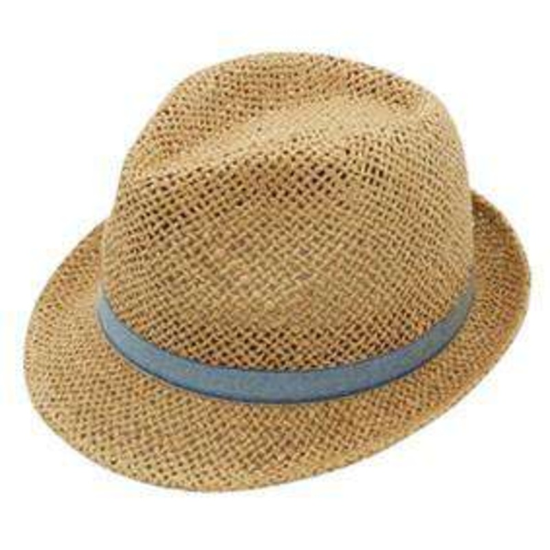 Handwoven Kid’s Fedora Hat Natural