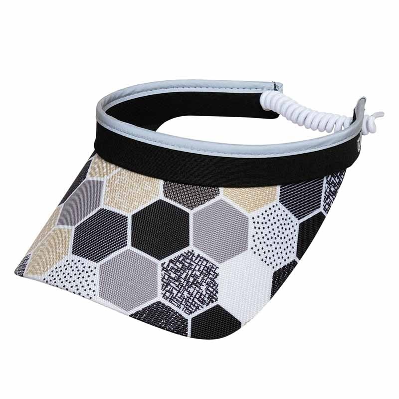 Hexy Golf Sun Visor with Coil Lace – GloveIt Golf Hats Black / White