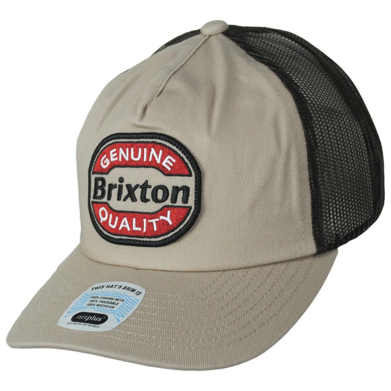 Keaton Netplus Mesh MP Trucker Snapback Baseball Cap SAND/SEPIA ADJUSTABLE