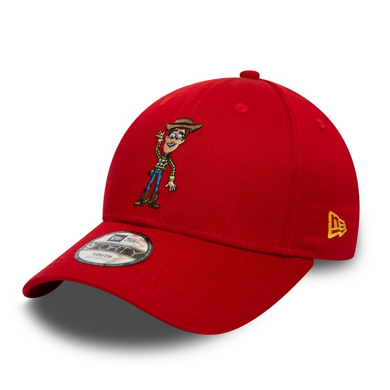 New Era Kids 9FORTY Woody Baseball Cap – Toy Story – Red CHILD ADJ.