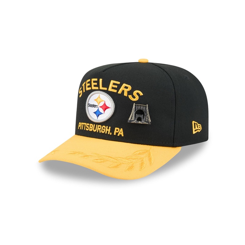 Pittsburgh Steelers 2025 Draft Black 59FIFTY A-Frame Fitted Hat 7