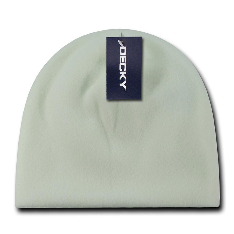 Polar Fleece Beanie, Knit Cap – Decky 802 White