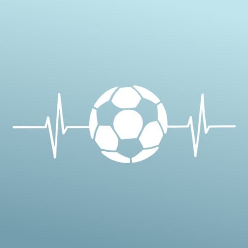 Soccer – Sticker – Vinyl – White