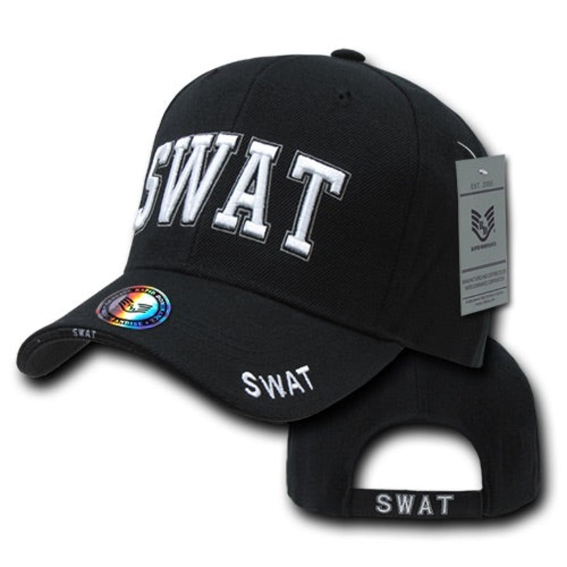 SWAT Hat Police Baseball Cap Law Enforcement – Rapid Dominance JW Black