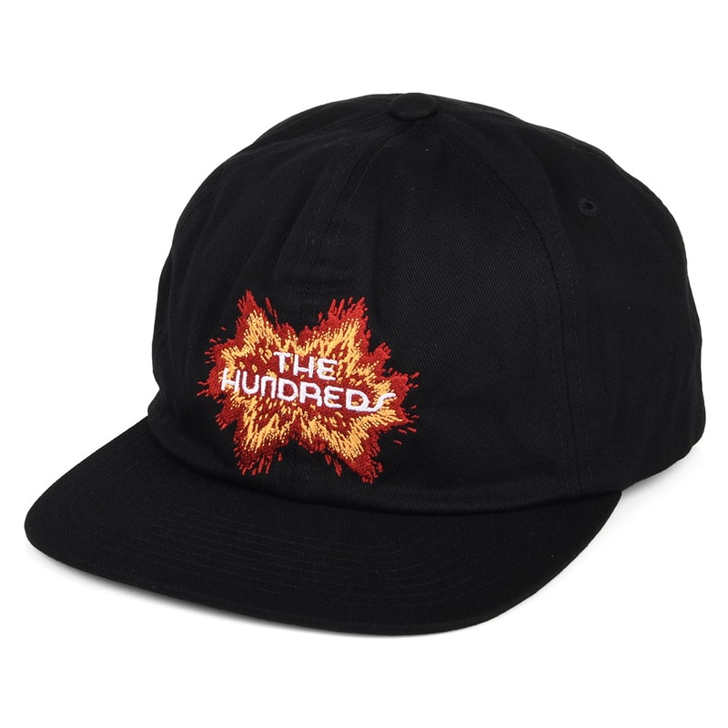The Hundreds Boom Cotton Twill Snapback Cap – Black Adjustable