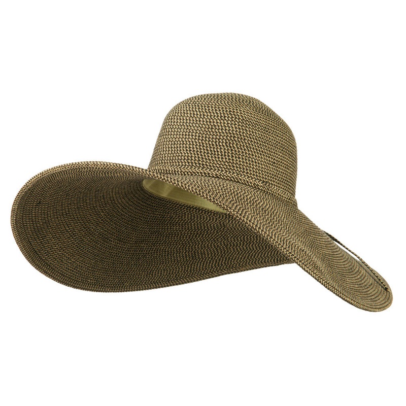 UPF 50+ Tweed 6 Inch Brim Hat Black One Size