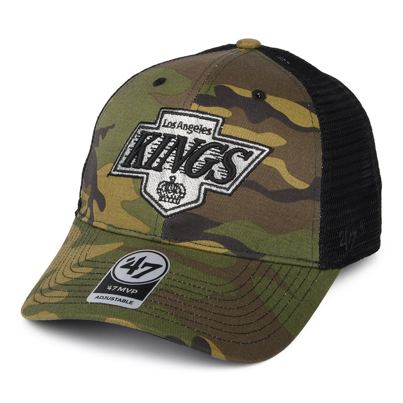 47 Brand L.A. Kings Trucker Cap – NHL Camo Branson MVP – Camouflage Adjustable