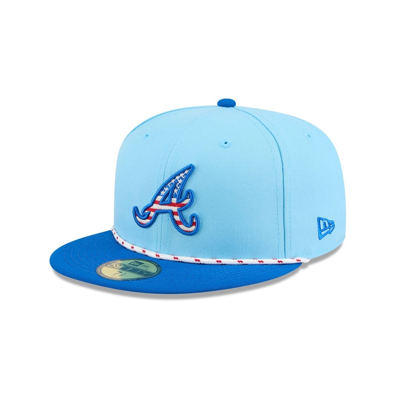 Atlanta Braves Independence Day 2025 59FIFTY Fitted Hat 7