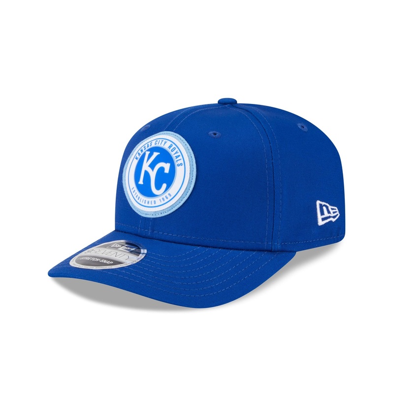 Kansas City Royals Circle Patch 9SEVENTY Stretch-Snap Hat One Size