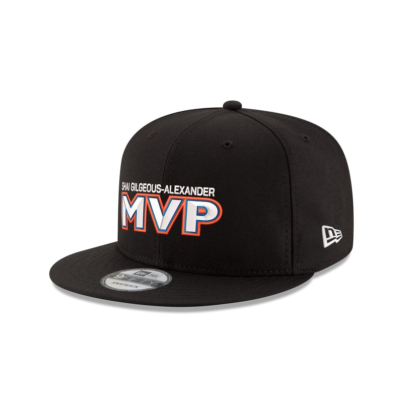Oklahoma City Thunder Shai Gilgeous-Alexander 2025 MVP Wordmark 9FIFTY Snapback Hat One Size