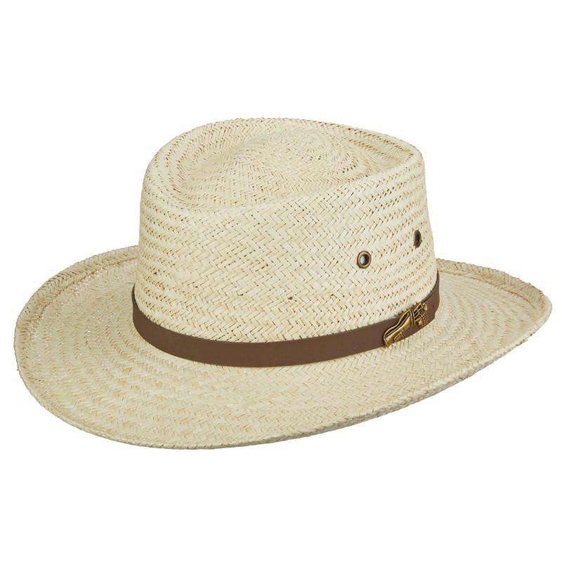 Pro Golf Woven Palm Gambler – Scala Hats for Men S/M Natural Palm