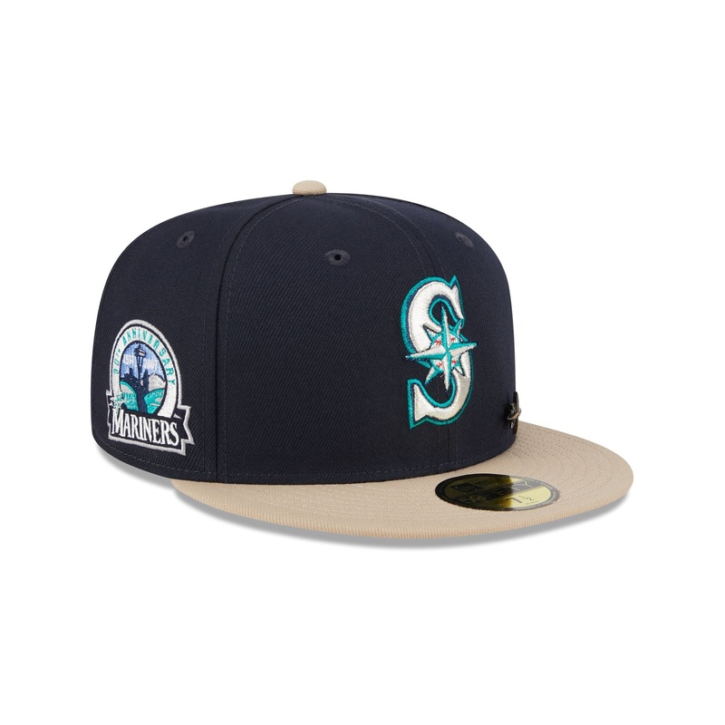 Seattle Mariners Varsity Pin 59FIFTY Fitted Hat 7