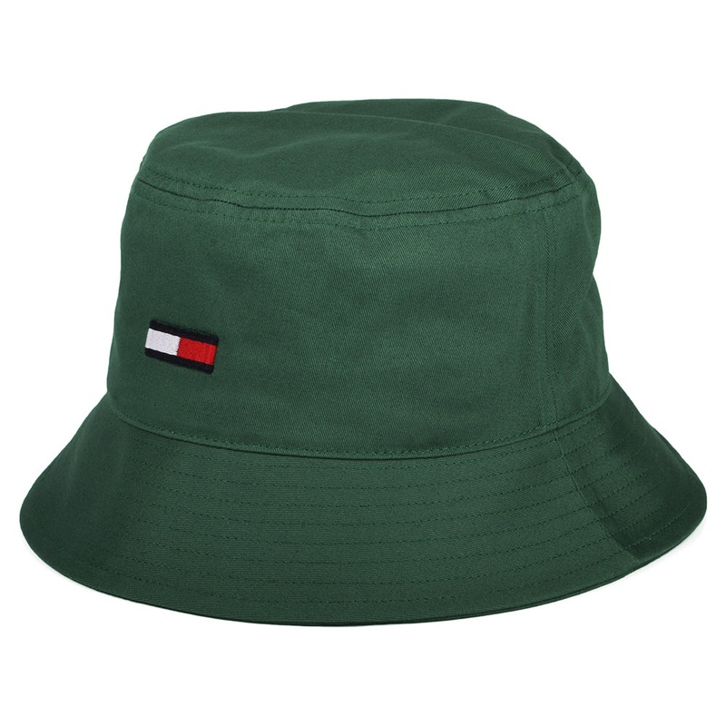 Tommy Hilfiger Hats TJM Flag Organic Cotton Bucket Hat – Sage 1-Size