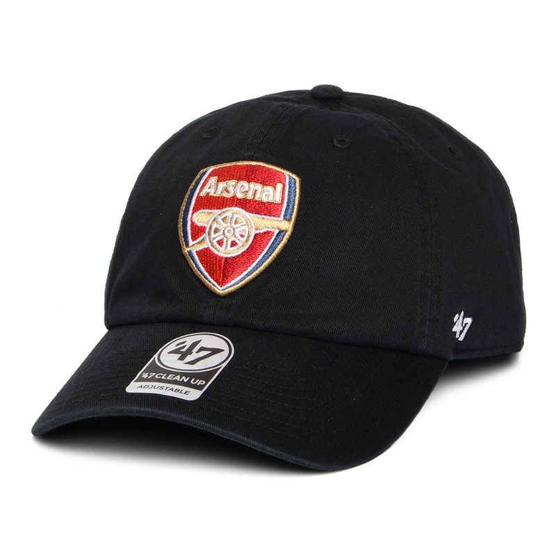 47 Brand Arsenal FC Baseball Cap – Clean Up – Black Adjustable