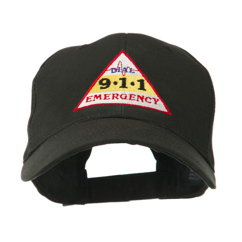 911 Emergency Logo Embroidery Cap Black One Size