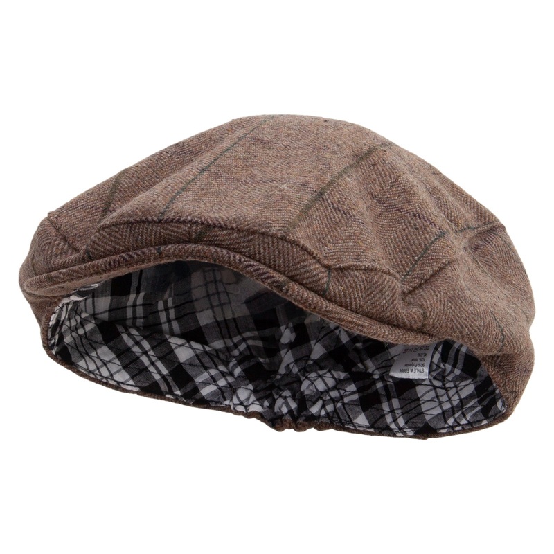 Big Size Plaid Regular Ivy Cap Tan XL-2XL
