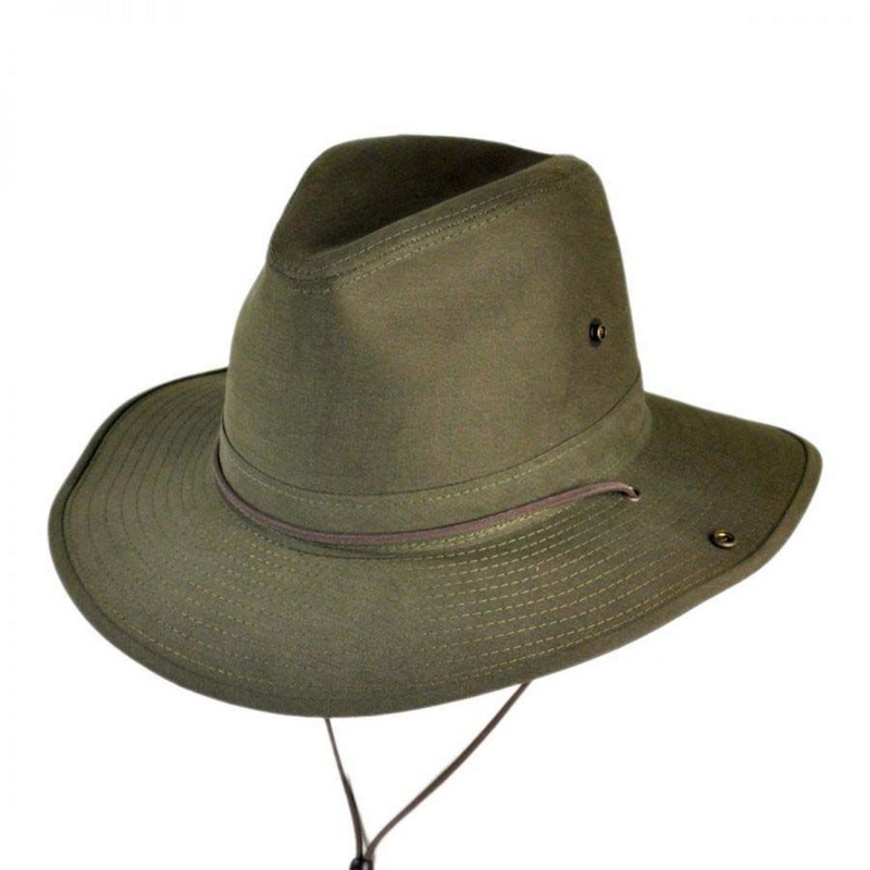 Cotton Twill Aussie Hat GREEN S
