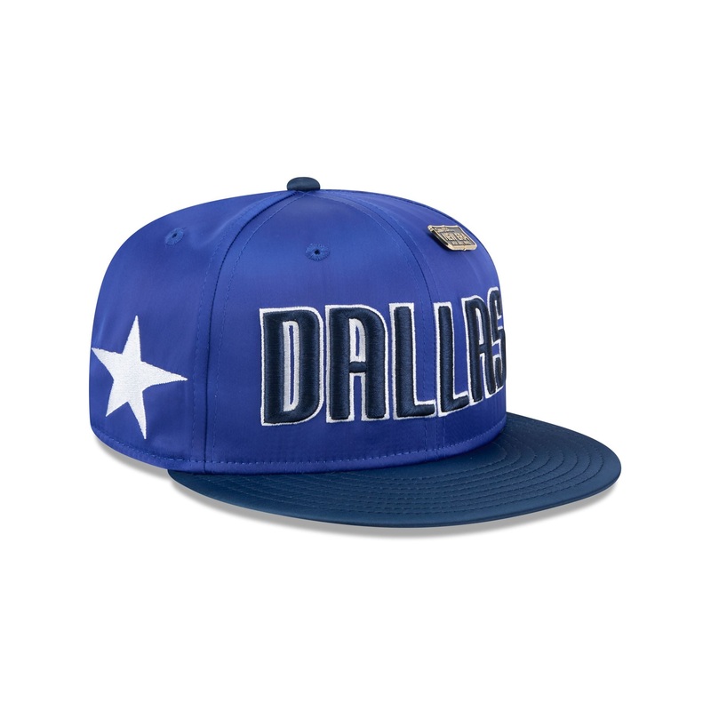 Dallas Mavericks Satin Pin 9FIFTY Snapback Hat One Size
