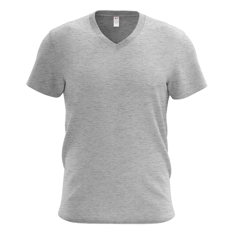 Men’s V-Neck T-Shirt Heather Grey S