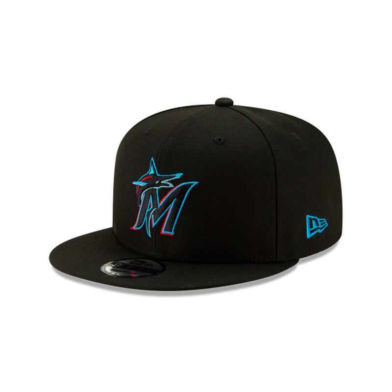Miami Marlins Basic 9FIFTY Snapback Hat One Size