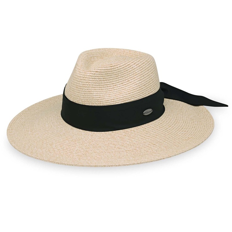 Petite Elise Extra Wide Brim Packable Sun Hat  – Wallaroo Petite Hats Natural Small (55 cm)