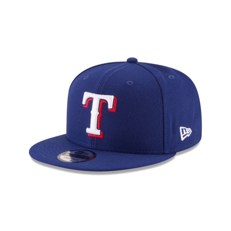 Texas Rangers Team Color Basic 9FIFTY Snapback Hat One Size