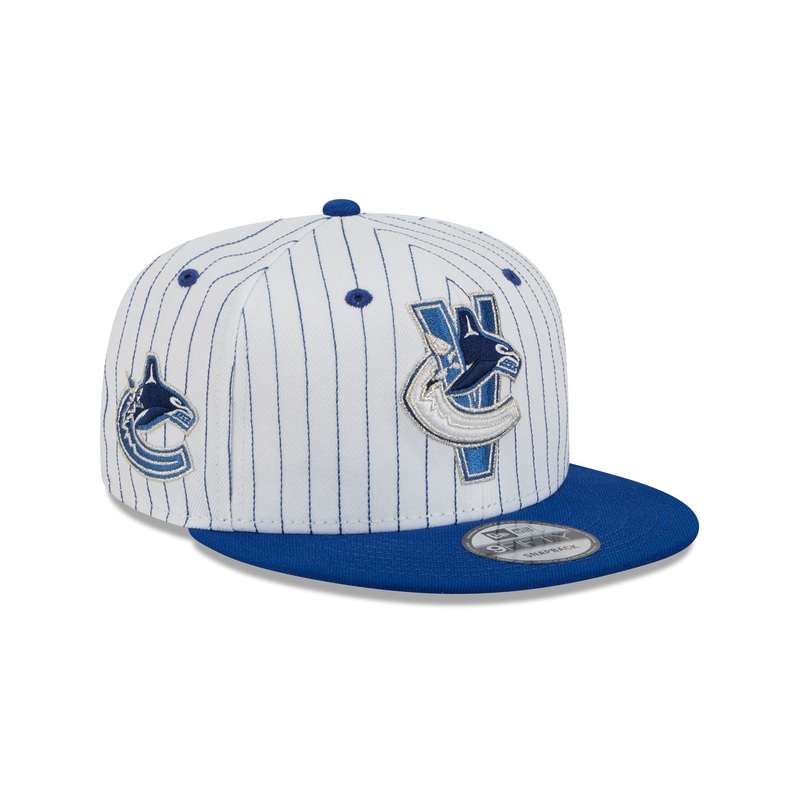 Vancouver Canucks Deceptor Pinstripe 9FIFTY Snapback Hat One Size