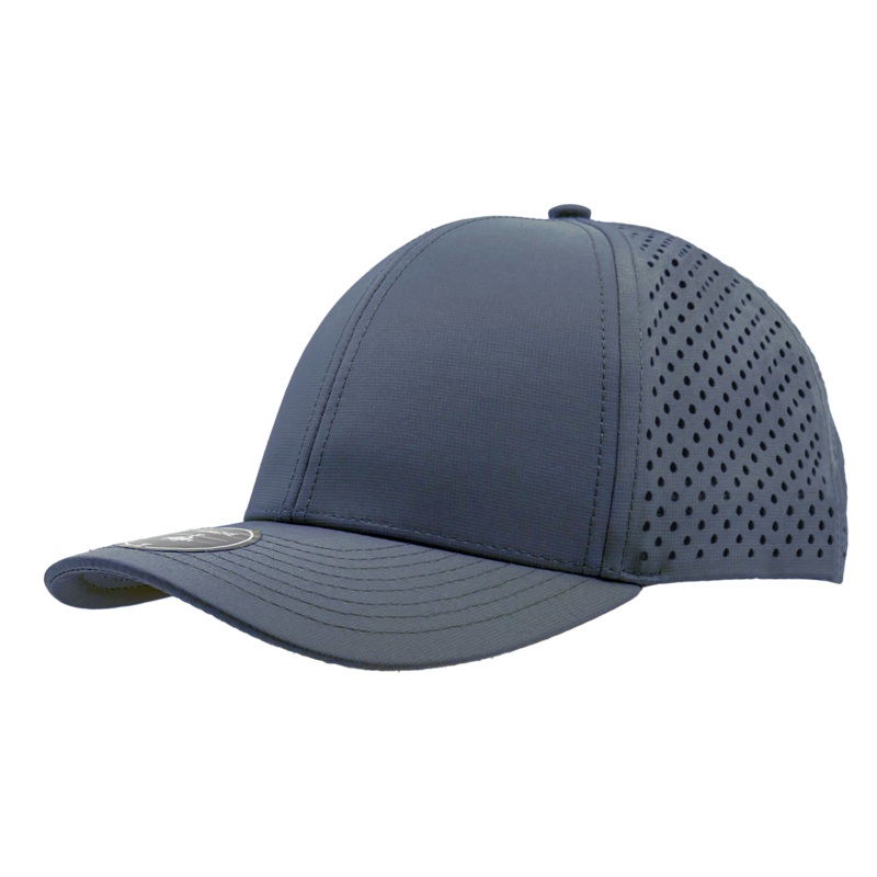 Zapped Headwear Apache 6 Panel Perforated Snapback Cap Black