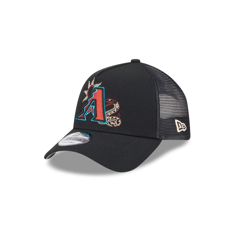 Arizona Diamondbacks State Stitch 9FORTY A-Frame Trucker Hat One Size