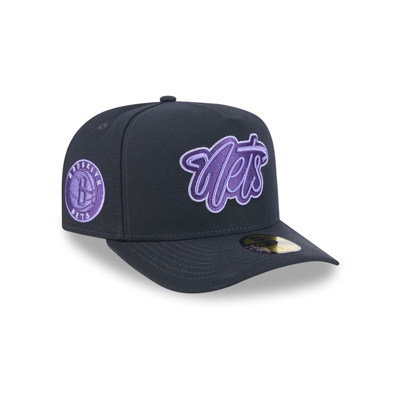 Brooklyn Nets Navy Lavender 59FIFTY A-Frame Fitted Hat 7