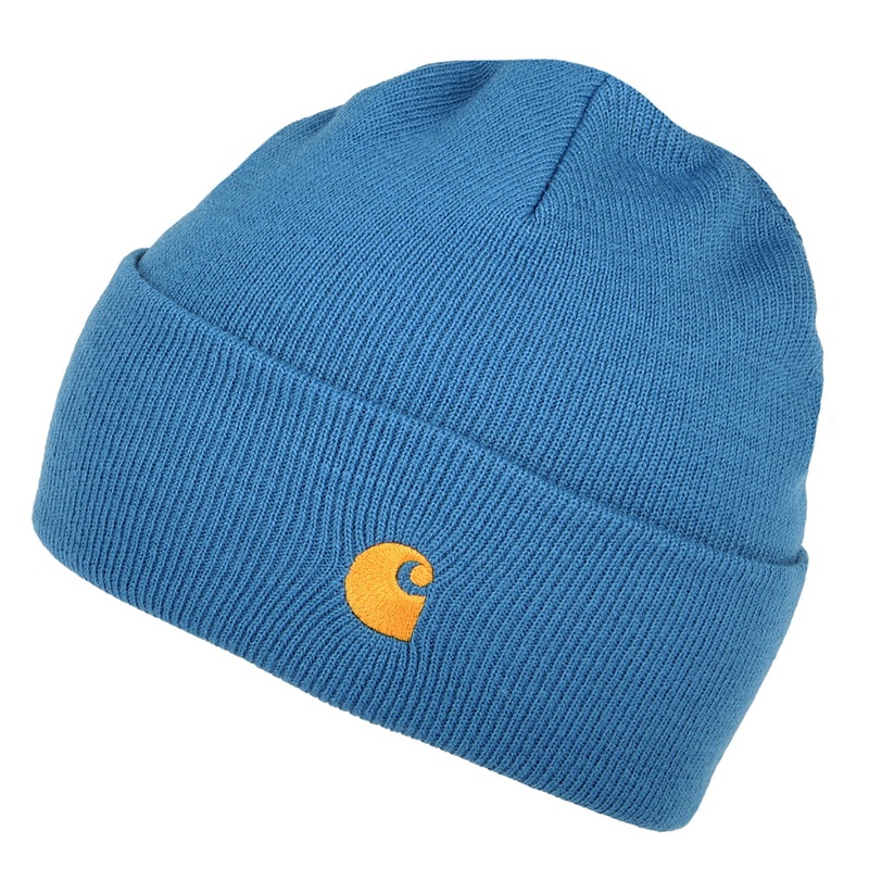 Carhartt WIP Hats Chase Cuffed Beanie Hat – Blue 1-Size