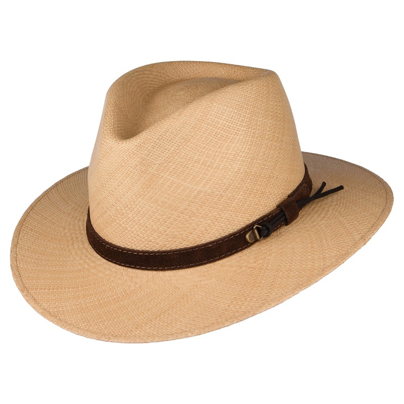City Sport Walkabout Panama Fedora Hat – Tan S