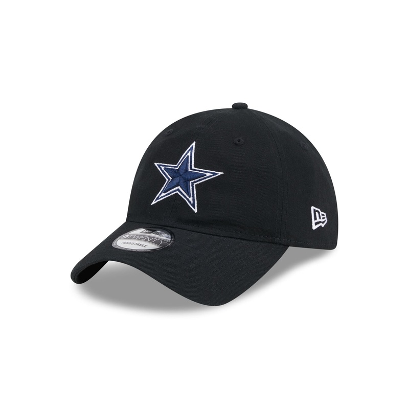 Dallas Cowboys Black 9TWENTY Adjustable Hat One Size