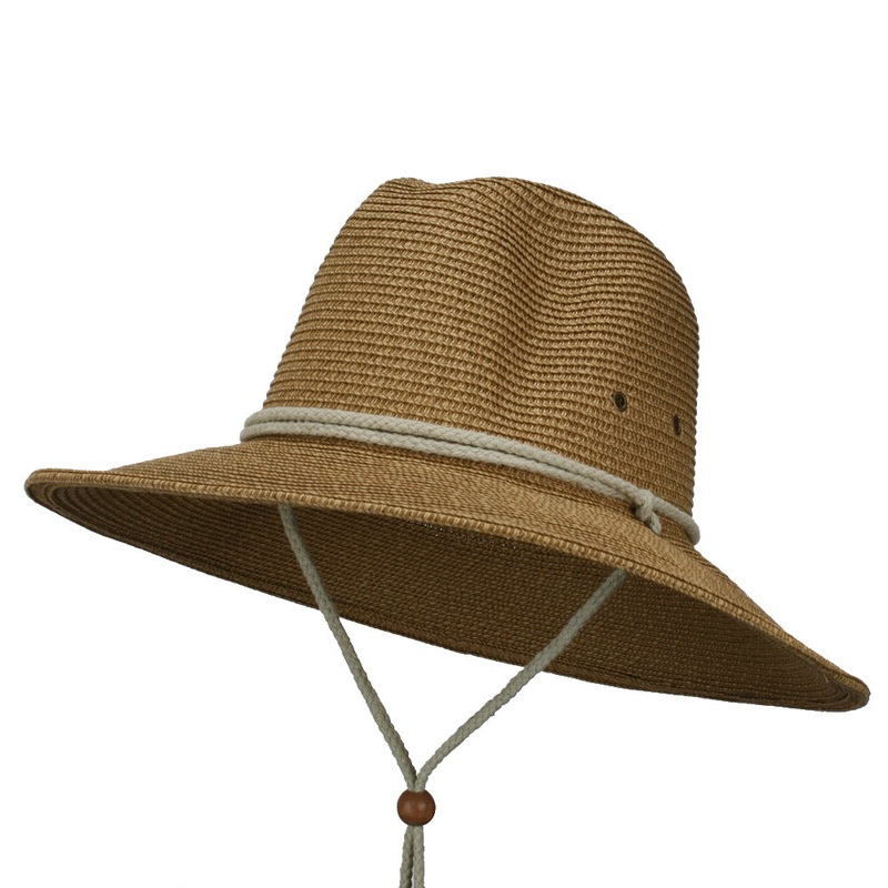 Men’s UPF 50+ 4 Inch Safari Hat Toast L