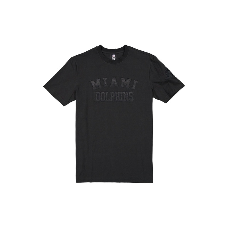 Miami Dolphins Black on Black Logo Select T-Shirt S