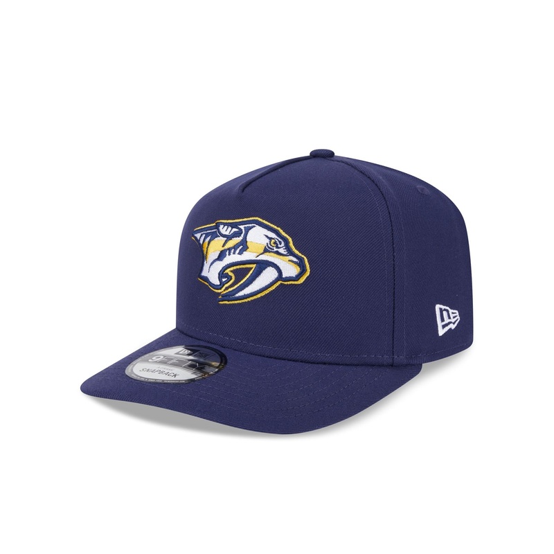 Nashville Predators Team 9FIFTY A-Frame Snapback Hat One Size