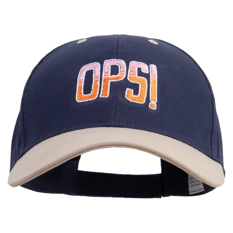Ops Embroidered New Big Size High Profile Twill Cap Navy Khaki XL-3XL