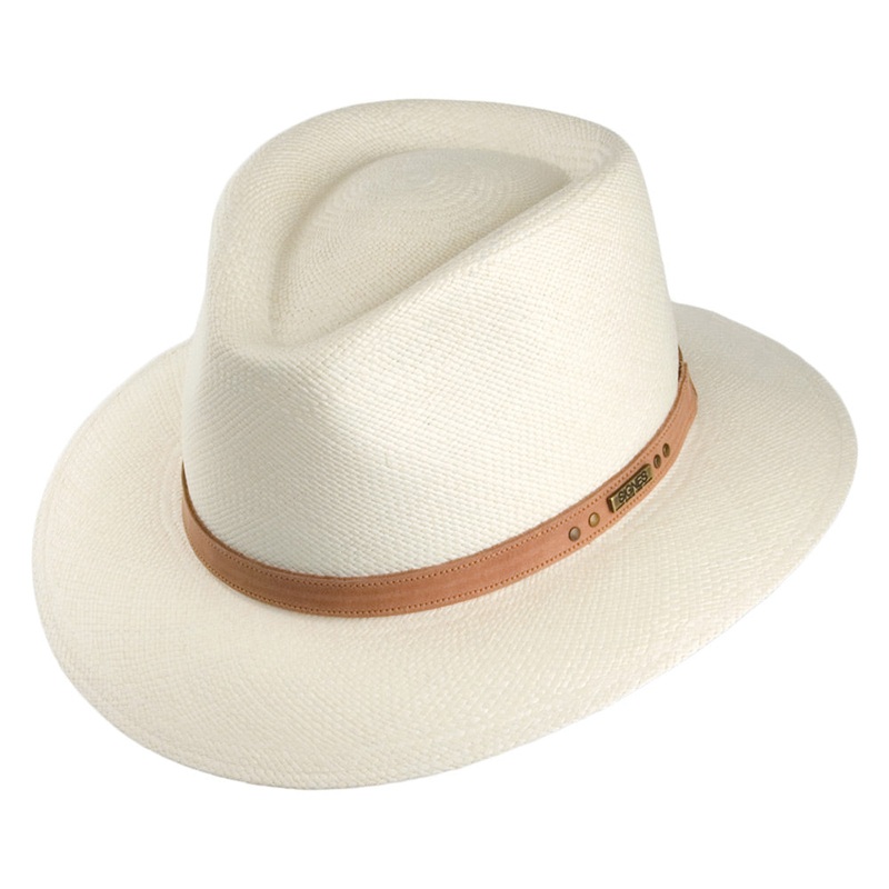 Signes Hats Cordoba Safari Panama Fedora – Natural S