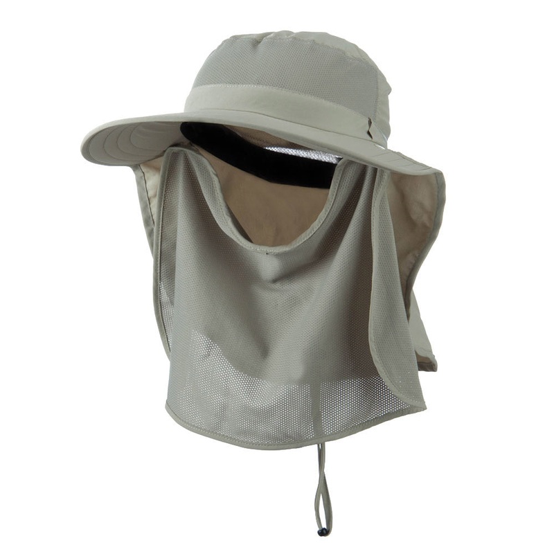 UV 50+ Talson Large Bill Flap Hat with Detachable Inner Flap Orange One Size