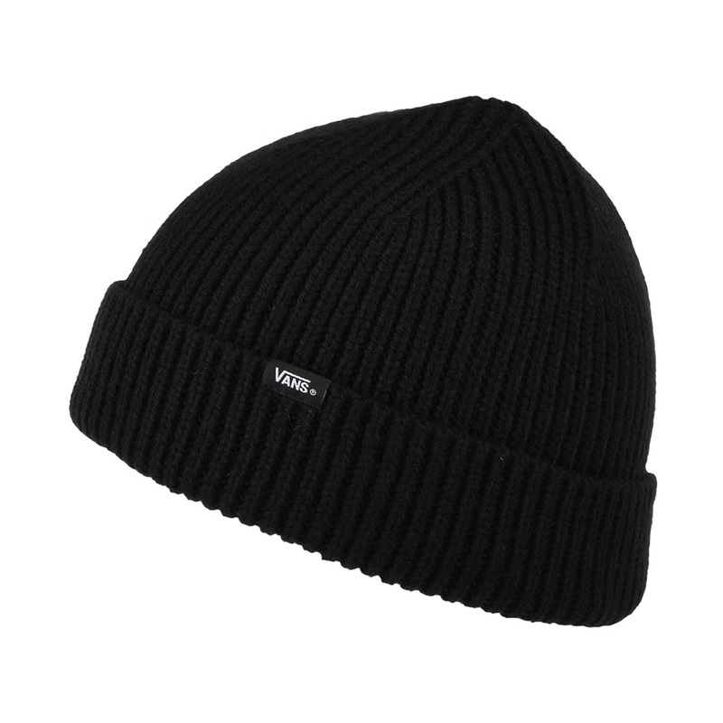 Vans Hats Womens Shorty Beanie Hat – Black 1-Size