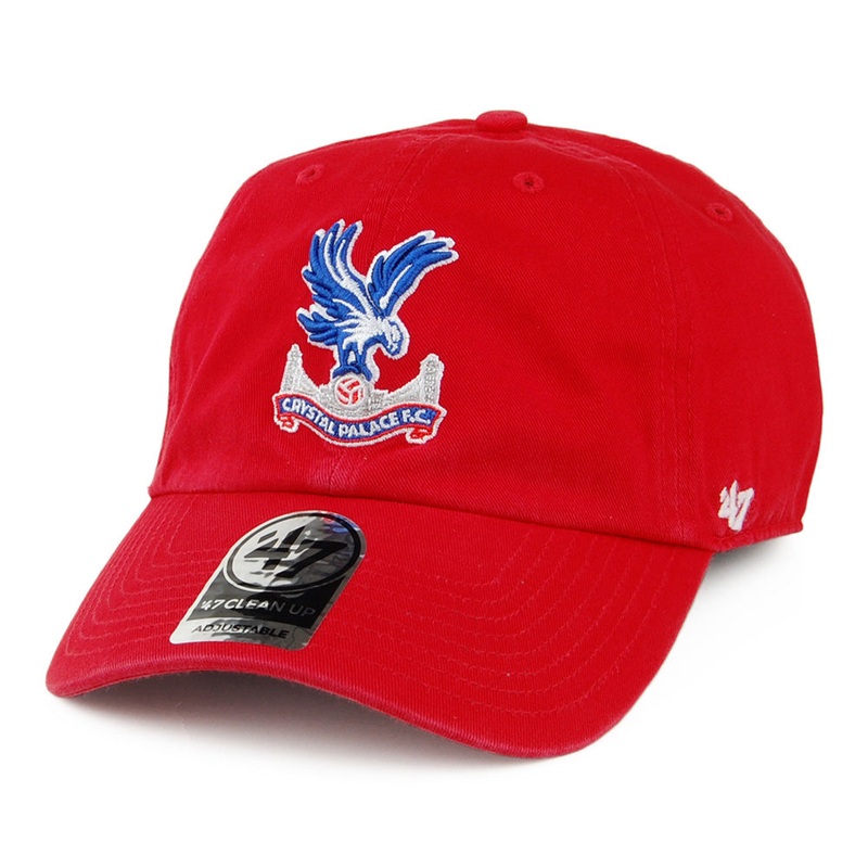 47 Brand Crystal Palace F.C. Baseball Cap – Clean Up – Red Adjustable